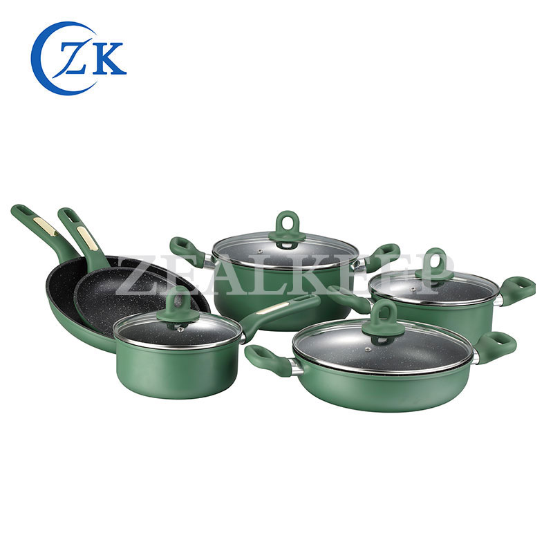 Mengapa Anda Perlu Memilih Set Alat Memasak Antilekat Aluminium Bergolek Pemegang Getah untuk Dapur Anda
