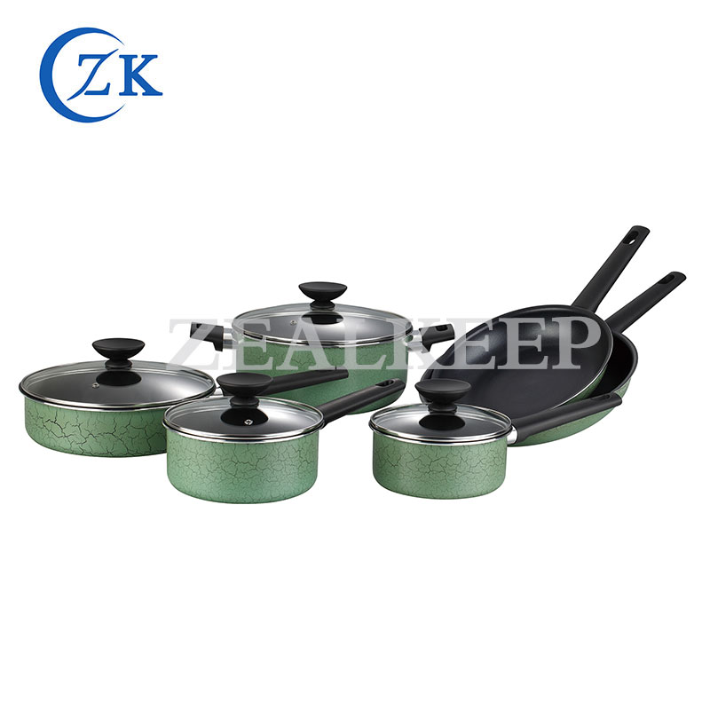 Set Alat Memasak Nonstick Aluminium Tepi Bergulung